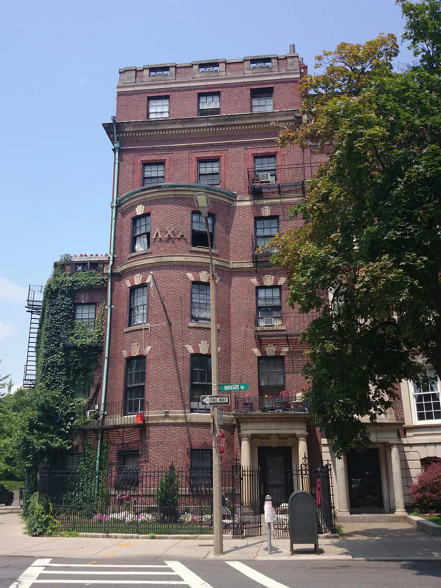 Historic Boston building on Bay State Road